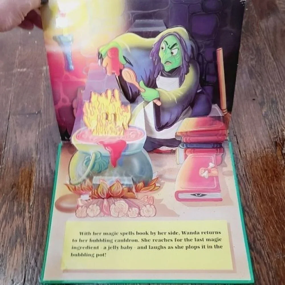 Vintage 90s 1997 Grandreams USA Scary Halloween Pop Up Book
